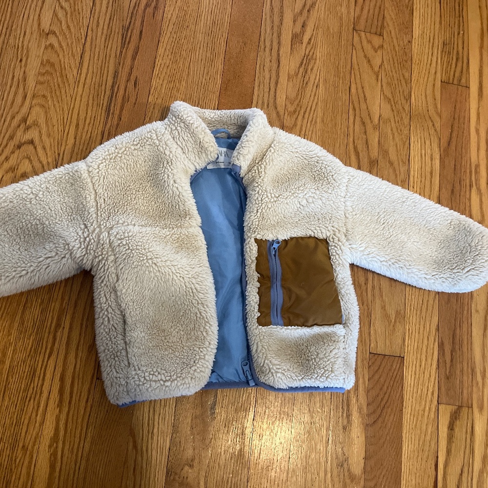 Zara puffy coat size 3/4